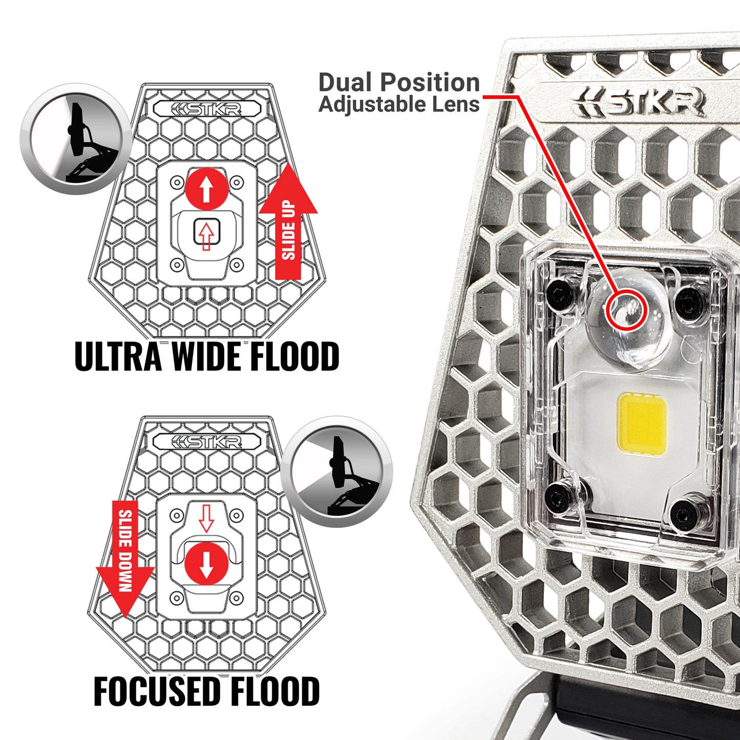 Luz de trabajo móvil - Luz de inundación de 1200 lúmenes