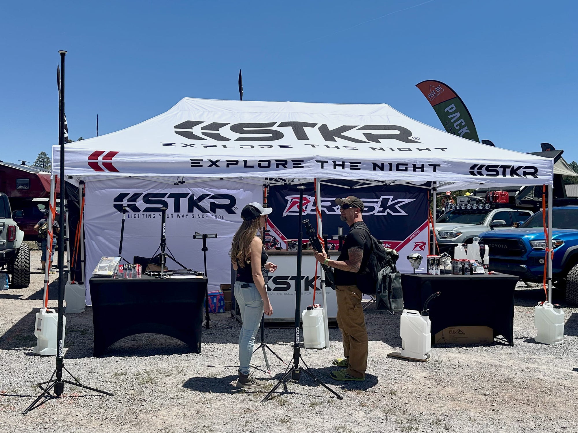 STKR Concepts booth at Overland Expo West 2024