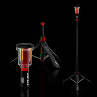 FLi-MORPHE telescoping lantern in three configurations on black