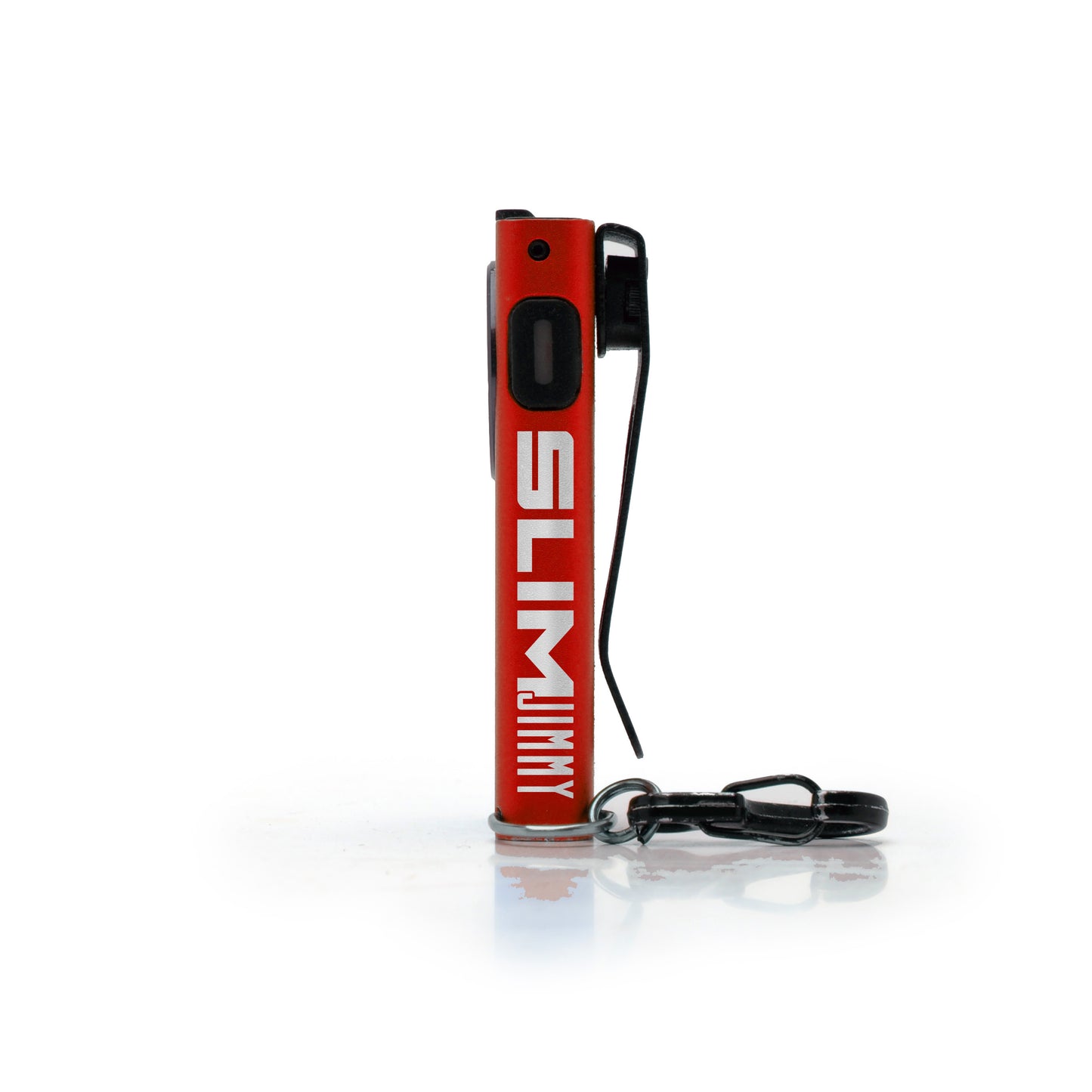 SlimJimmy Ultra-Bright Keychain Light - Red - Side