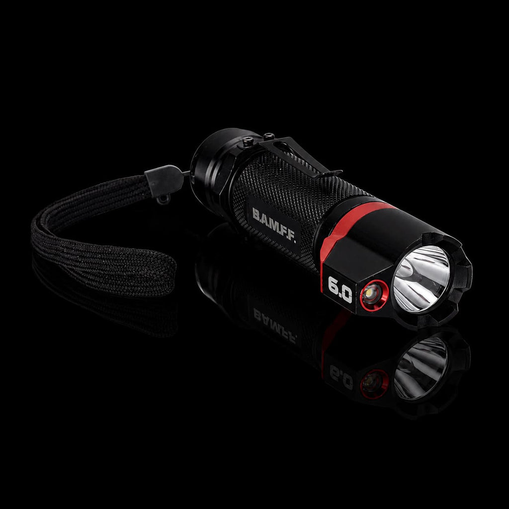 BAMFF 6.0 dual LED flashlight includes lanyard | STKR Concepts - striker flashlight