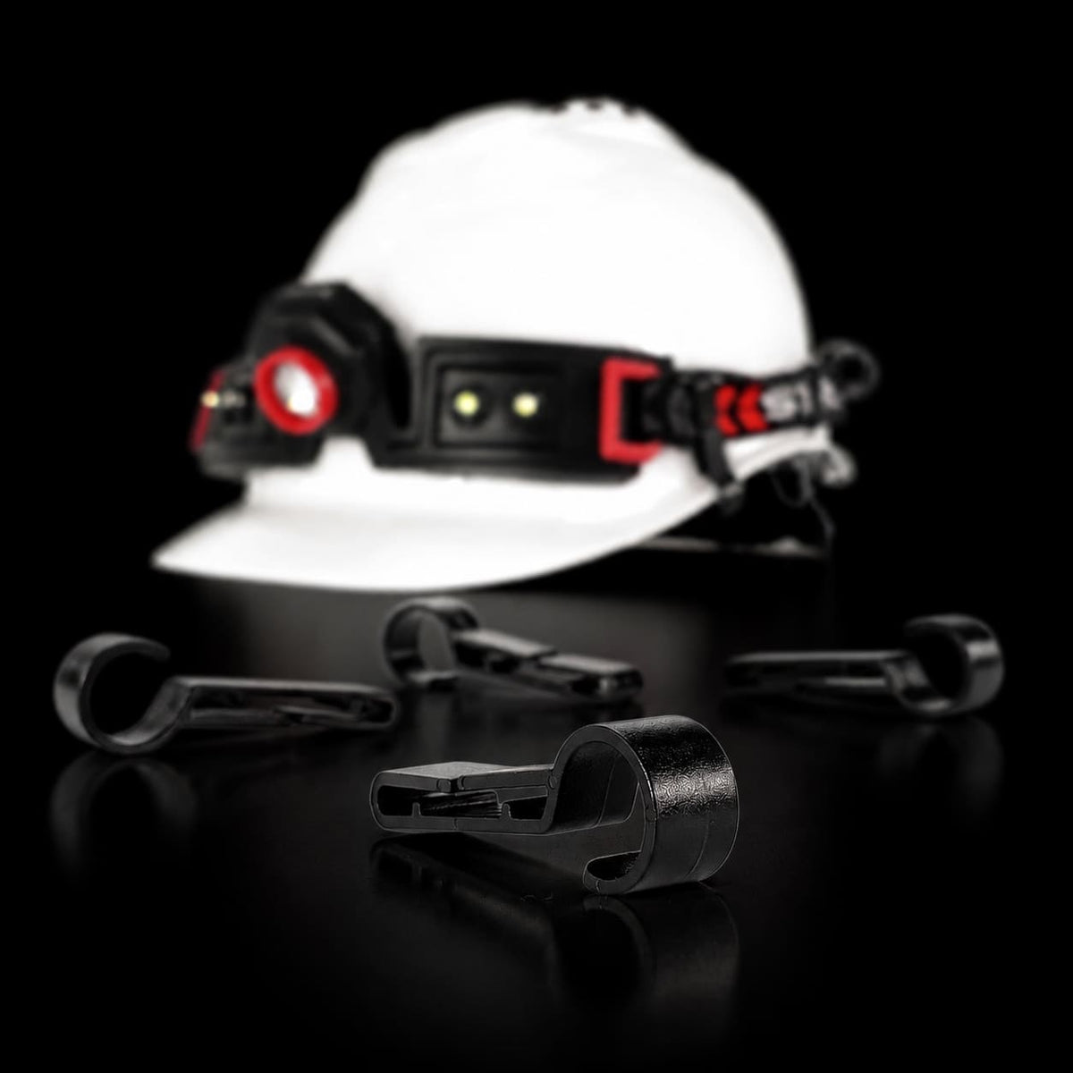Use Headlamp Helmet Clips to mount FLEXiT Headlamp to hard hat | STKR Concepts - striker