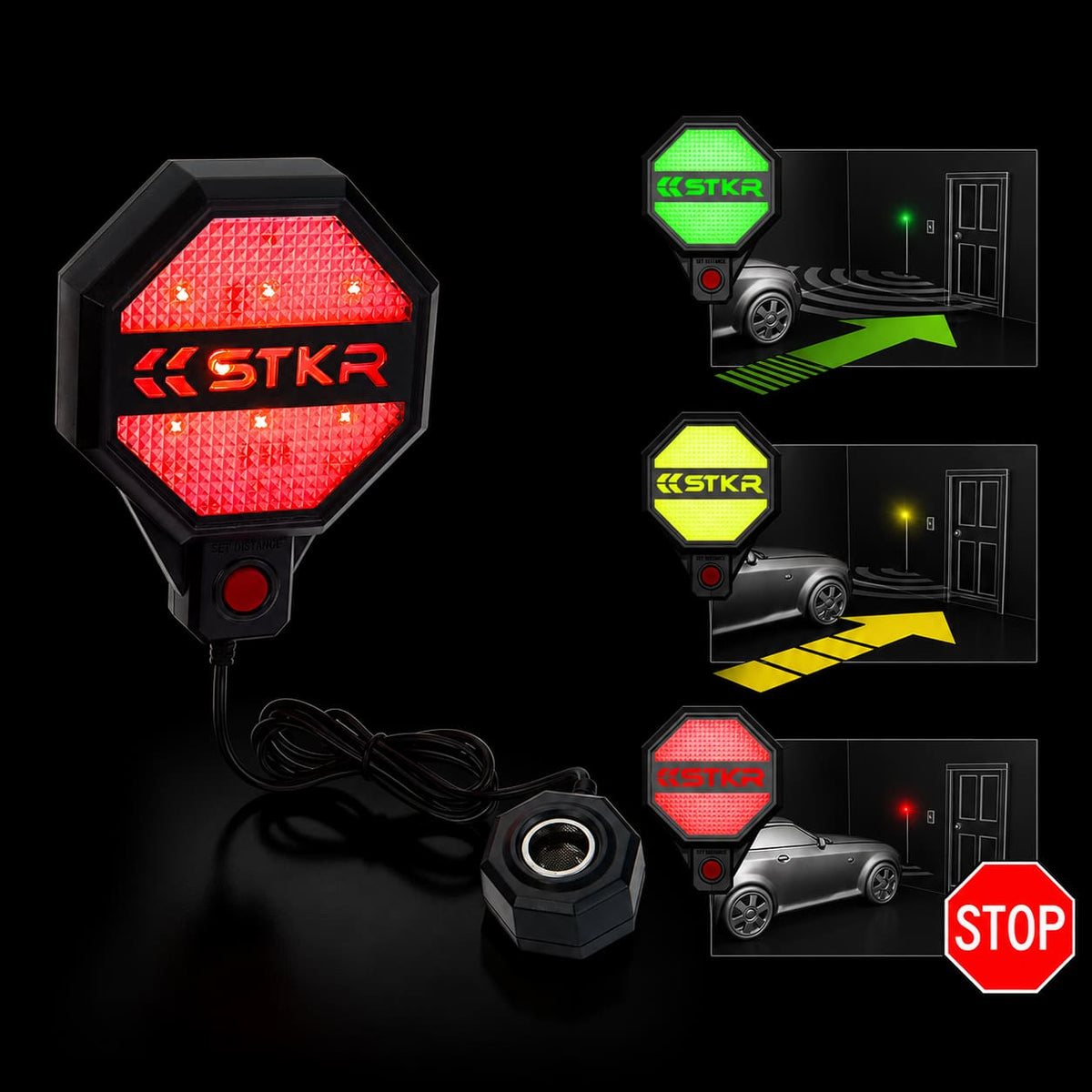 Garage Parking Sensor - park your car, modern hanging tennis ball