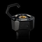 TRi-Mobile Area Work Light - Rechargeable Shoplight with Triple Pivoting LED Light Heads by STKR Concepts - detail of base - hook, chargeport, magnets