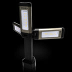 TRi-Mobile Area Work Light - Rechargeable Shoplight with Triple Pivoting LED Light Heads by STKR Concepts - standing up